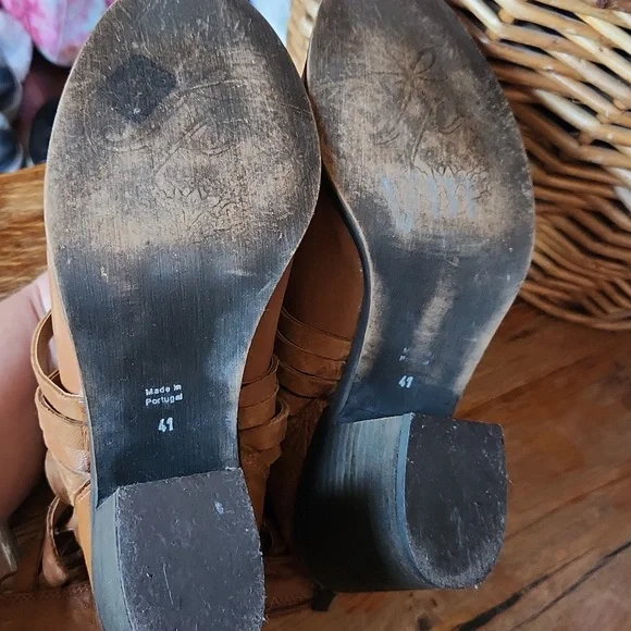 Free People Woven Leather Boots 41‎ US 10 - Picture 8 of 16